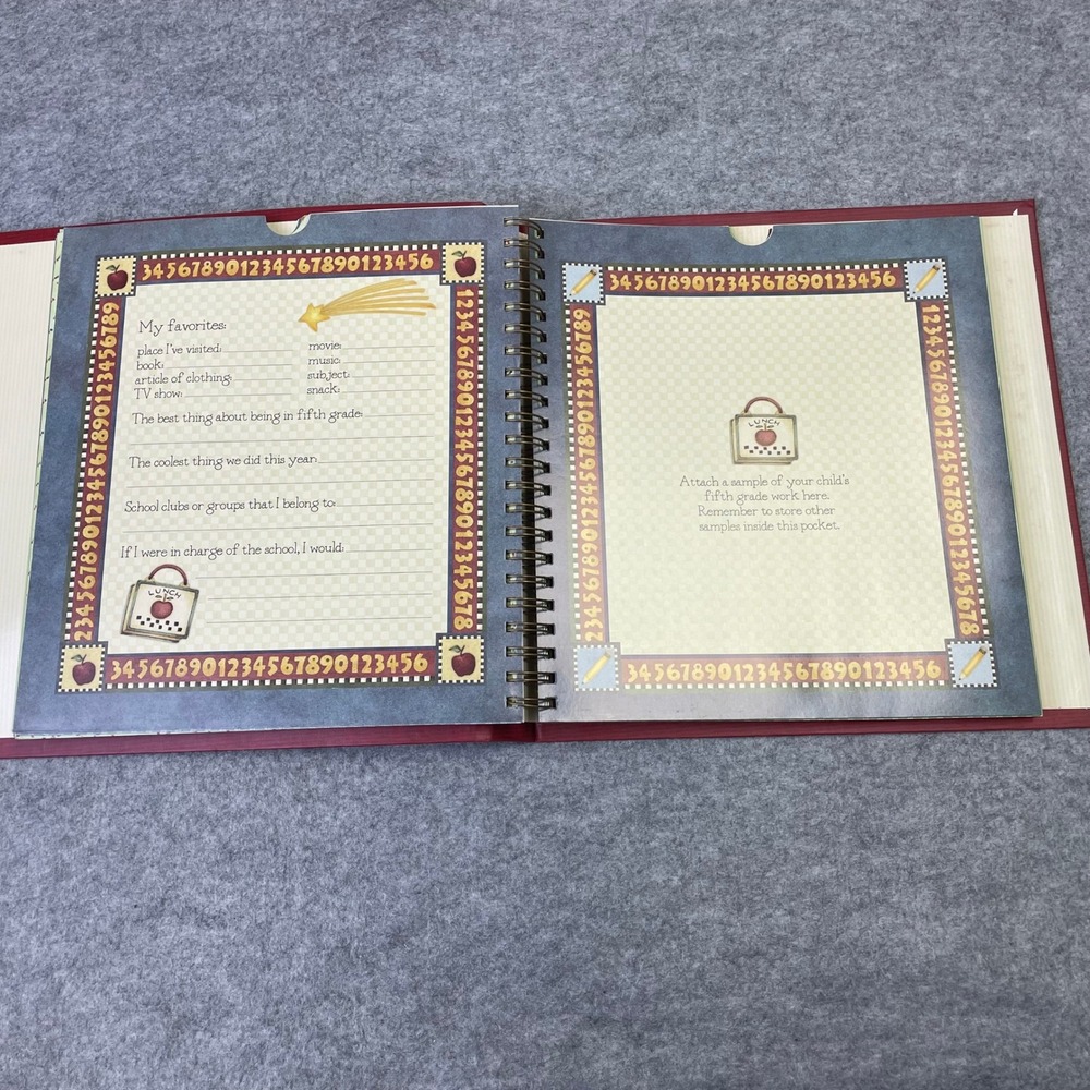 2005 Debbie Mumm School Days Keepsake Memory Pocket Album K-12 Red Scrapbook - Picture 12 of 16